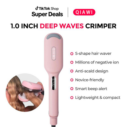 ⭐⭐Final 4 Hours: 60% OFF COMPACT Hair Waver Crimper