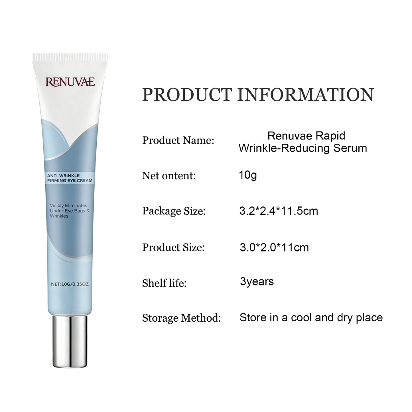 Renuvae™ Instant Face Temporary Tightener – Instant visible results in 30 seconds