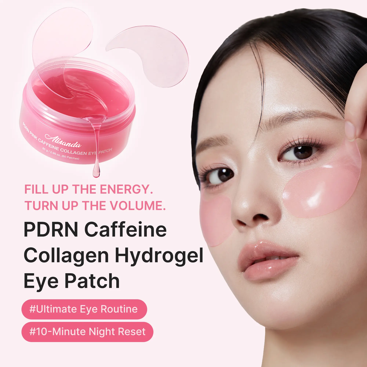 [NEW] 🎁Hot Sale Up to 60% off-🏆:PDRN Pink Caffeine Collagen Eye Patch