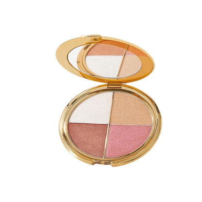 💖 Last 3 Hours: 60% OFF ⏰ Eye & Cheek Palette - Eyeshadow & Highlighter Makeup + Detachable Brush for Perfect Glow!