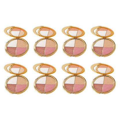💖 Last 3 Hours: 60% OFF ⏰ Eye & Cheek Palette - Eyeshadow & Highlighter Makeup + Detachable Brush for Perfect Glow!