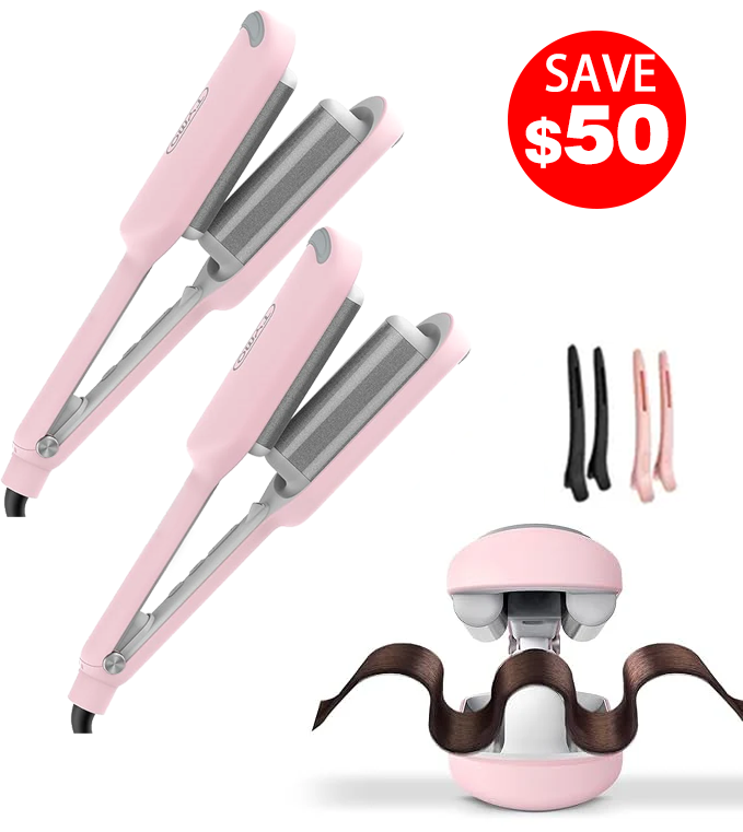 ⭐⭐Final 4 Hours: 60% OFF COMPACT Hair Waver Crimper
